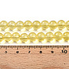 Baking Paint Transparent Glass Beads Strands DGLA-N006-8mm-04-4