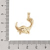 Brass Micro Pave Cubic Zirconia Pendants KK-E111-45B-G-3