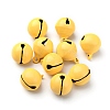 Baking Paint Brass Bell Pendants KK-WH0044-35B-1