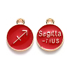 Alloy Enamel Pendants LS-ENAM-S124-01B-07F-1