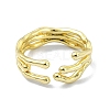 Brass Open Cuff Ring RJEW-B051-33G-2