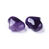 Natural Amethyst Heart Palm Stone G-F659-A08-2