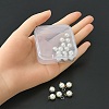 20Pcs 2 Colors Resin Imitation Pearl Round Charms RESI-YW0001-42-4