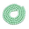 Opaque Solid Color Imitation Jade Glass Beads Strands EGLA-A044-P4mm-D14-3