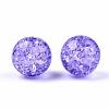 Transparent Crackle Acrylic Round Beads Strands CCG-R002-12mm-06-1