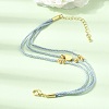Polyester Multi-Strand Bracelets FB-CBA983F-02G-02-2