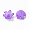 Frosted Acrylic Bead Caps MACR-S371-07A-747-2
