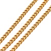 Vacuum Plating 304 Stainless Steel Cuban Link Chains CHS-K016-03A-G-1