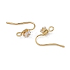 SHEGRACE Brass Pave Cubic Zirconia Earring Findings XGRQ4S891-741G-2