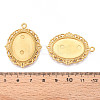 Non-Tarnish 304 Stainless Steel Pendant Cabochon Settings STAS-N114-02G-3