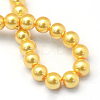 Baking Painted Pearlized Glass Pearl Round Bead Strands X-HY-Q330-8mm-56-4