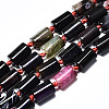 Natural Multi-Color Agate Beads Strands G-S370-068-1
