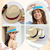12Pcs 12 Colors Elastic Adjustable Hat Sweatband DIY-AB00023-6