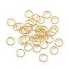 Brass Closed Jump Rings X-KK-B147-05C-G-1