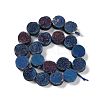 Electroplated Natural Druzy Agate Beads Strands G-M433-01B-3
