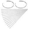 15Pcs Stainless Steel Bangle Makings FIND-BC0014-34A-1