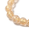 Gold Sand Lampwork Beads Strands LAMP-P071-12mm-04-3