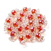 UV Plating Rainbow Iridescent Acrylic Beads PACR-E001-01F-3