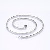 Tarnish Resistant 304 Stainless Steel Curb Chain Necklaces NJEW-P226-05P-03-1