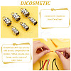 80Pcs 2 Size 201 Stainless Steel Cord Ends STAS-DC0010-93-4