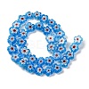 Handmade Millefiori Lampwork Beads Strands LAMP-G164-03D-2