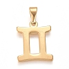 304 Stainless Steel Pendants LS-STAS-L210-06K-G-01-1