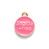 Alloy Enamel Pendants ENAM-S124-01B-03F-3