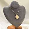 304 Stainless Steel Constellation Pendant Necklaces NJEW-K392-01G-05-1