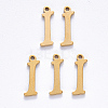 PVD Vacuum Plating 201 Stainless Steel Charms STAS-R105-I-G-2