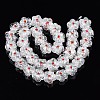 Transparent Handmade Bumpy Lampwork Beads Strands LAMP-S194-022G-2