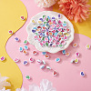 200Pcs Valentine's Day Opaque Acrylic Beads MACR-CW0001-13-6