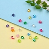 AB Color Plated Eco-Friendly Transparent Acrylic Beads TACR-CJ0001-13-7