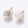 Natural Cultured Freshwater Pearl Pendants PEAR-L027-04D-2