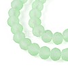 Baking Paint Frosted Glass Beads Strands X-FGLA-N003-6mm-04-3