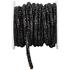 7.1 Yards Glass Rhinestone Synthetic Rubber Round Cord DIY-GF0013-74C-7