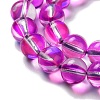 Synthetic Moonstone Beads Strands G-P528-J02-06-3