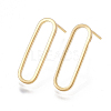 Brass Stud Earrings X-KK-T038-484A-1