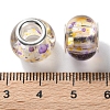 High Transparent Two-Color Copper Buckle Acrylic European Beads OACR-M024-05P-08-3