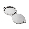 Non-Tarnish 201 Stainless Steel Cabochon Connector Settings STAS-E197-01P-2