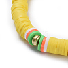 Handmade Polymer Clay Heishi Beads Choker Necklaces NJEW-JN02446-04-2