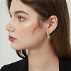 Brass Studs Earring Findings KK-BBC0019-01G-02-4