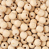 120Pcs 12 Styles Unfinished Natural Wood European Beads WOOD-CD0001-09-4