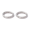 Non-Tarnish 304 Stainless Steel Open Jump Rings X-STAS-C040-01F-P-4