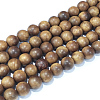 Natural Sandalwood Beads Strands WOOD-F008-02-A-2