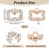 Alloy Crystal Rhinestone Shoe Buckle Clips FIND-WH0021-88KCG-2