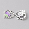 Platinum Alloy Rhinestone Pendants FIND-TAC0008-69P-10-2
