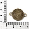 Flat Round Alloy Cabochon Connector Settings X-PALLOY-N0087-03AB-NF-4