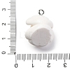 Opaque Resin Pendants RESI-P043-01P-07-3