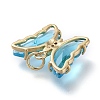 Brass Micro Pave Clear Cubic Zirconia Pendant ZIRC-P079-B02-07-2