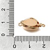 Brass Micro Pave Clear Cubic Zirconia Box Clasps CU-CBA4292-15G-4